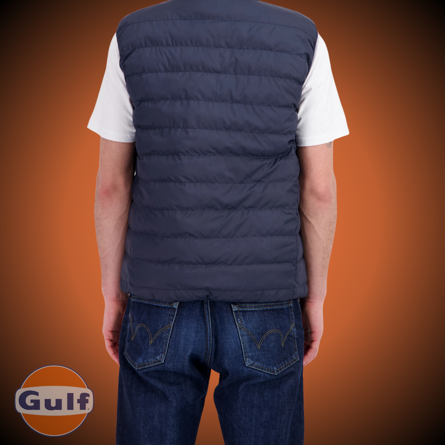 Gulf REVERSO BODYWARMER - Bleu Gulf/Bleu Marine - Pau Motors Shop