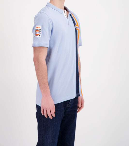 Gulf Polo MC TIMELESS HISTORY - Light Blue - Pau Motors Shop