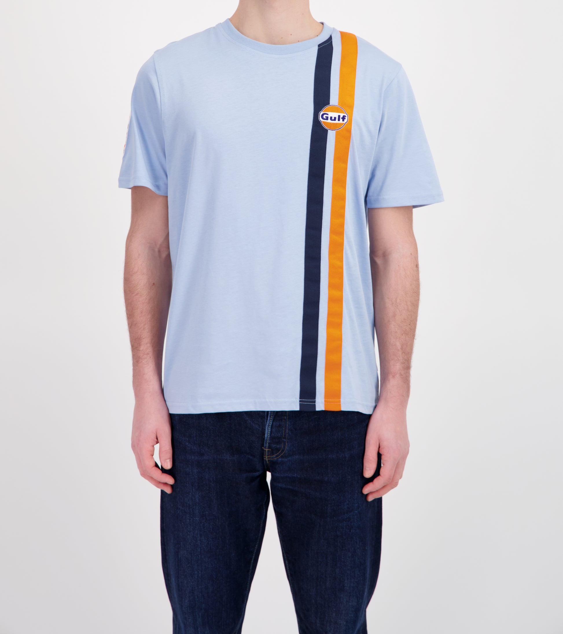 Gulf Tee Shirt TIMELESS HISTORY - Light Blue - Pau Motors Shop
