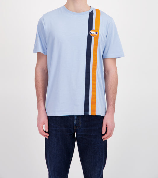 Gulf Tee Shirt TIMELESS HISTORY - Light Blue - Pau Motors Shop