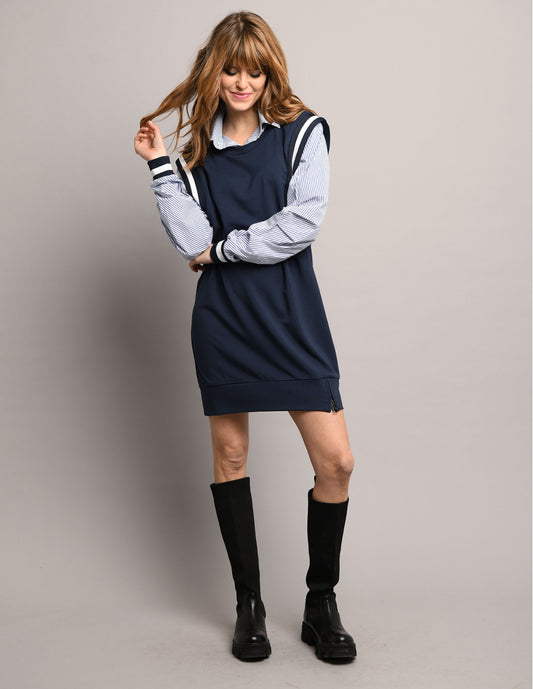 Lady Delahaye Robe - Marine - Pau Motors Shop
