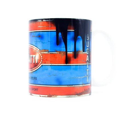LL Mug Bugatti Vintage Oil - Pau Motors Shop