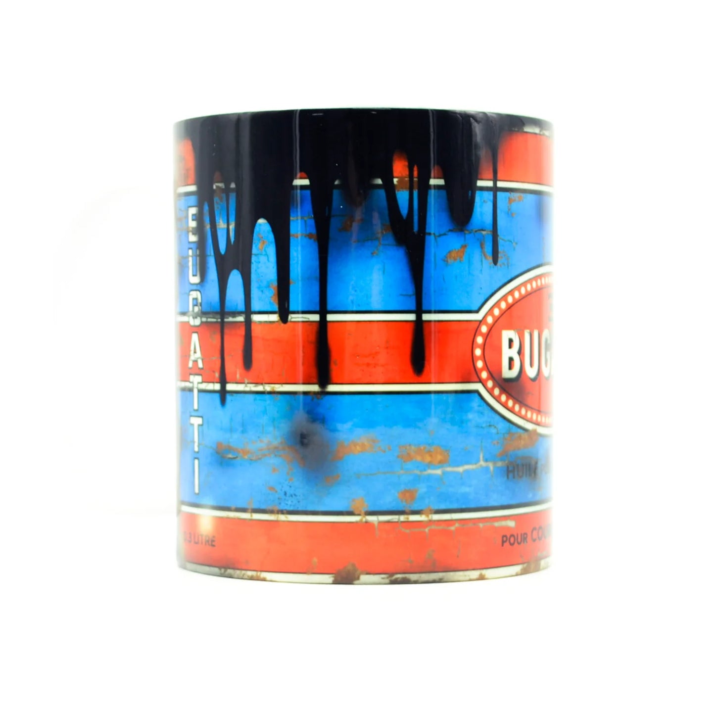 LL Mug Bugatti Vintage Oil - Pau Motors Shop