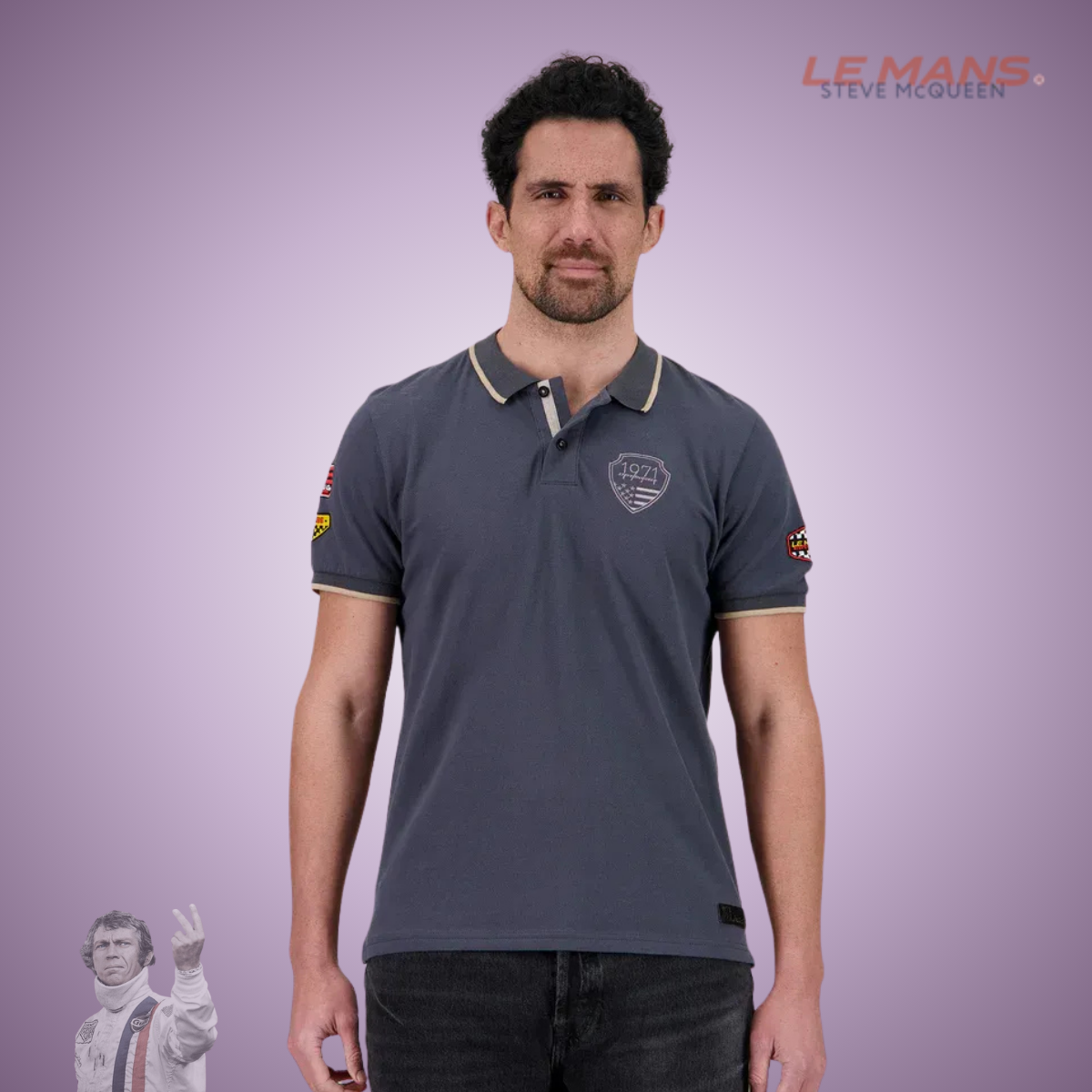 SMQ Polo "Speed" - Jet Black