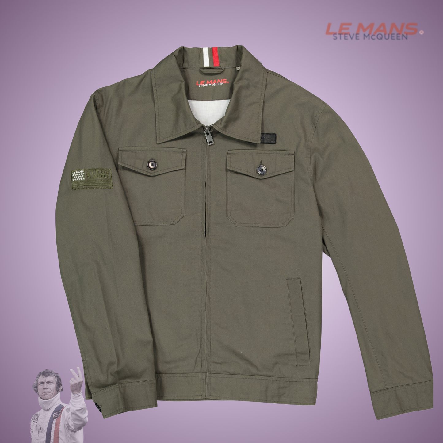SMQ Veste CANVAS - KAKI - du S au 3XL