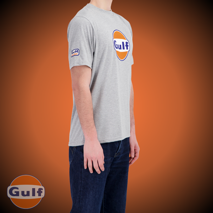 Gulf Tee Shirt LOGO - Gris chiné