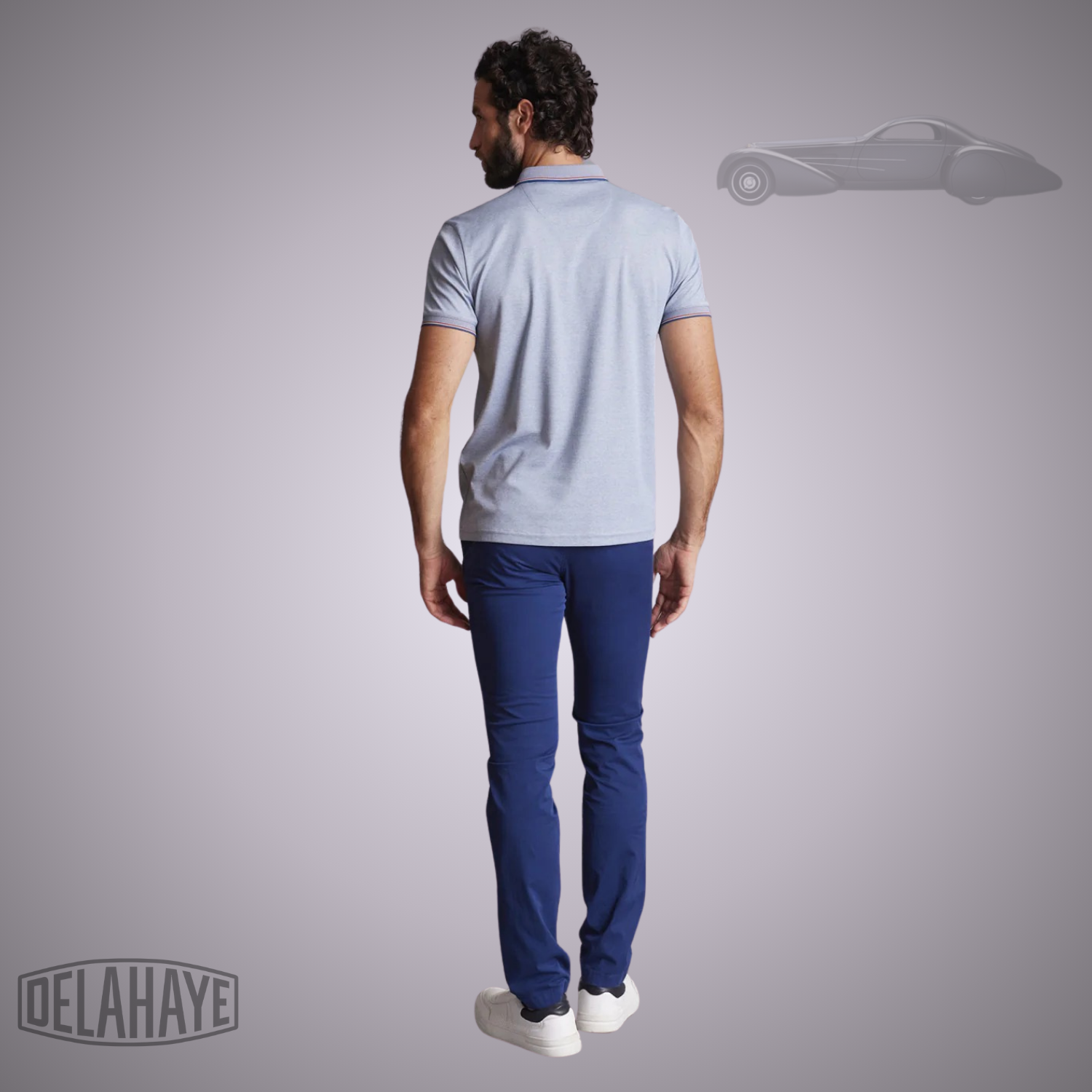 Delahaye Polo "Lacalu" - Bleu - Jusqu'au 4XL