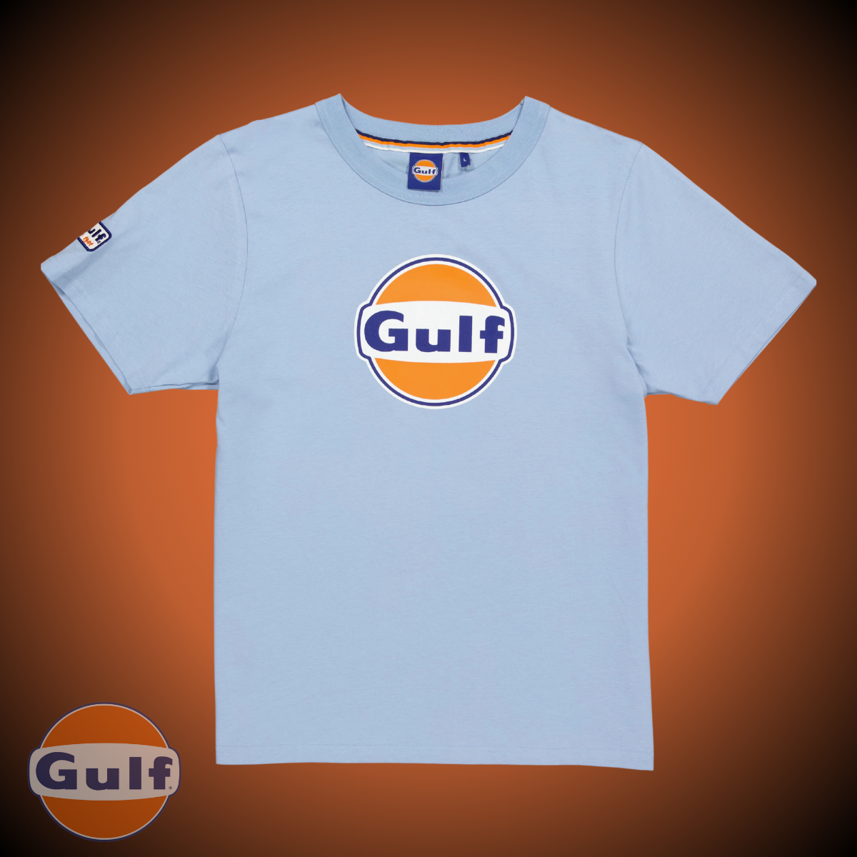 Gulf Tee Shirt GULF LOGO - Light Blue