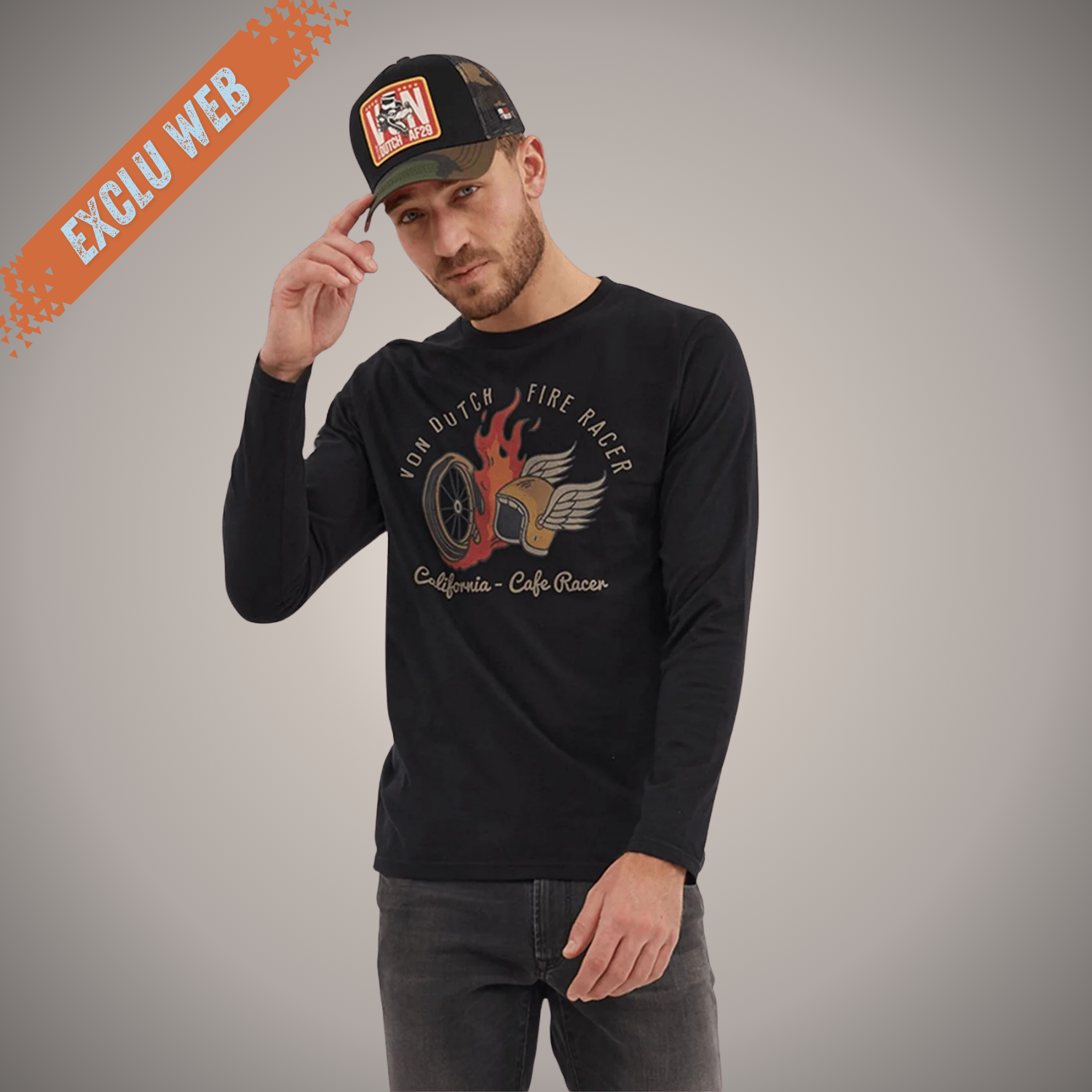 VD T-Shirt Manches Longues FIRE 2 Coloris Dispos (Exclu Web)