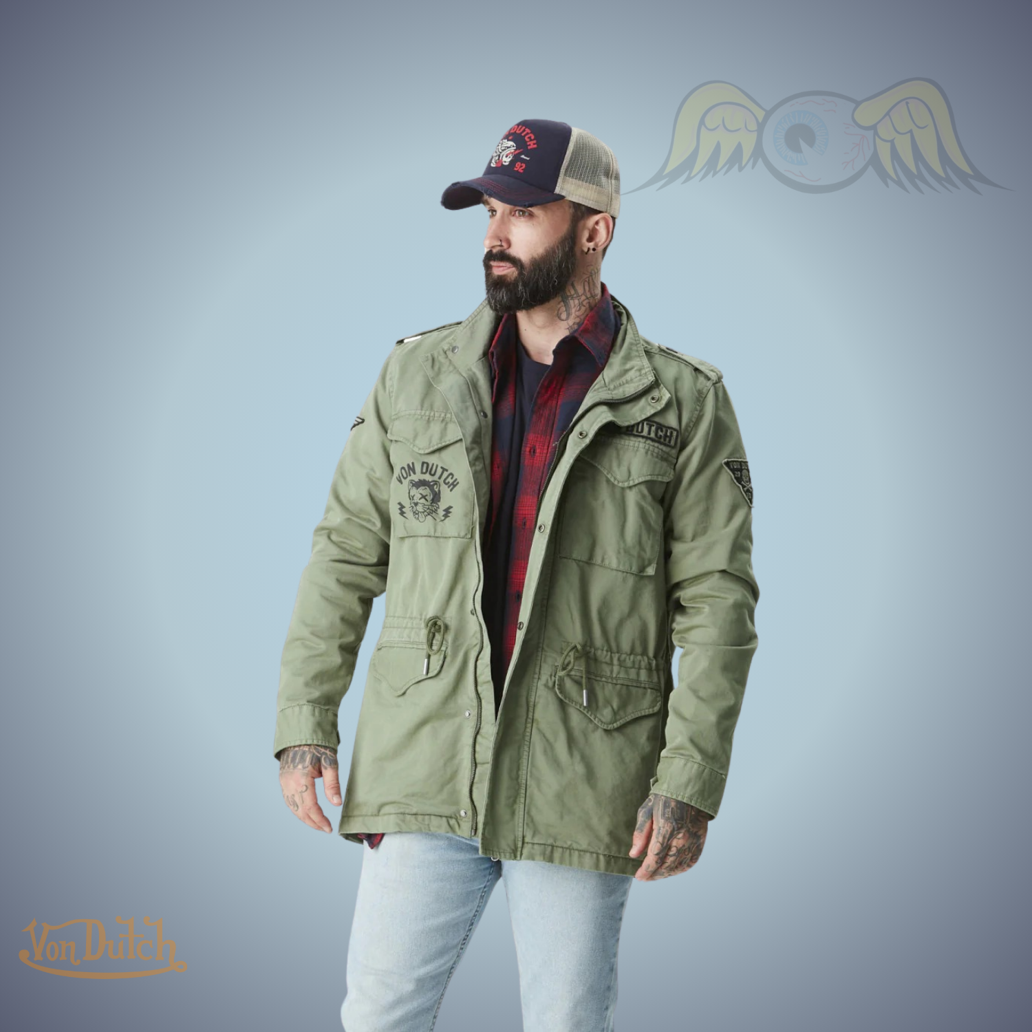 VD Veste Saharienne Militaire M65 - Kaki