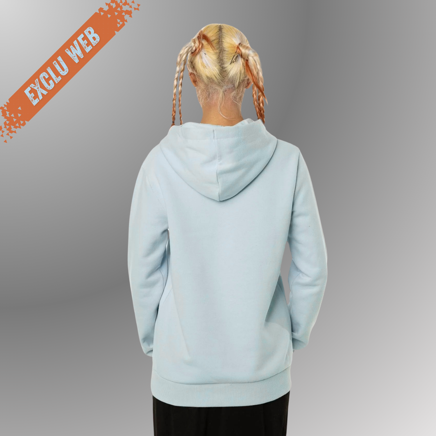 VD Sweat Capuche FEMME BAS - Ciel (Exclu Web)