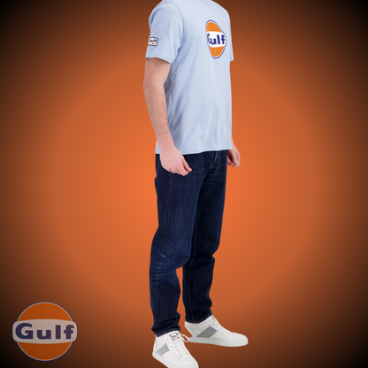 Gulf Tee Shirt GULF LOGO - Light Blue