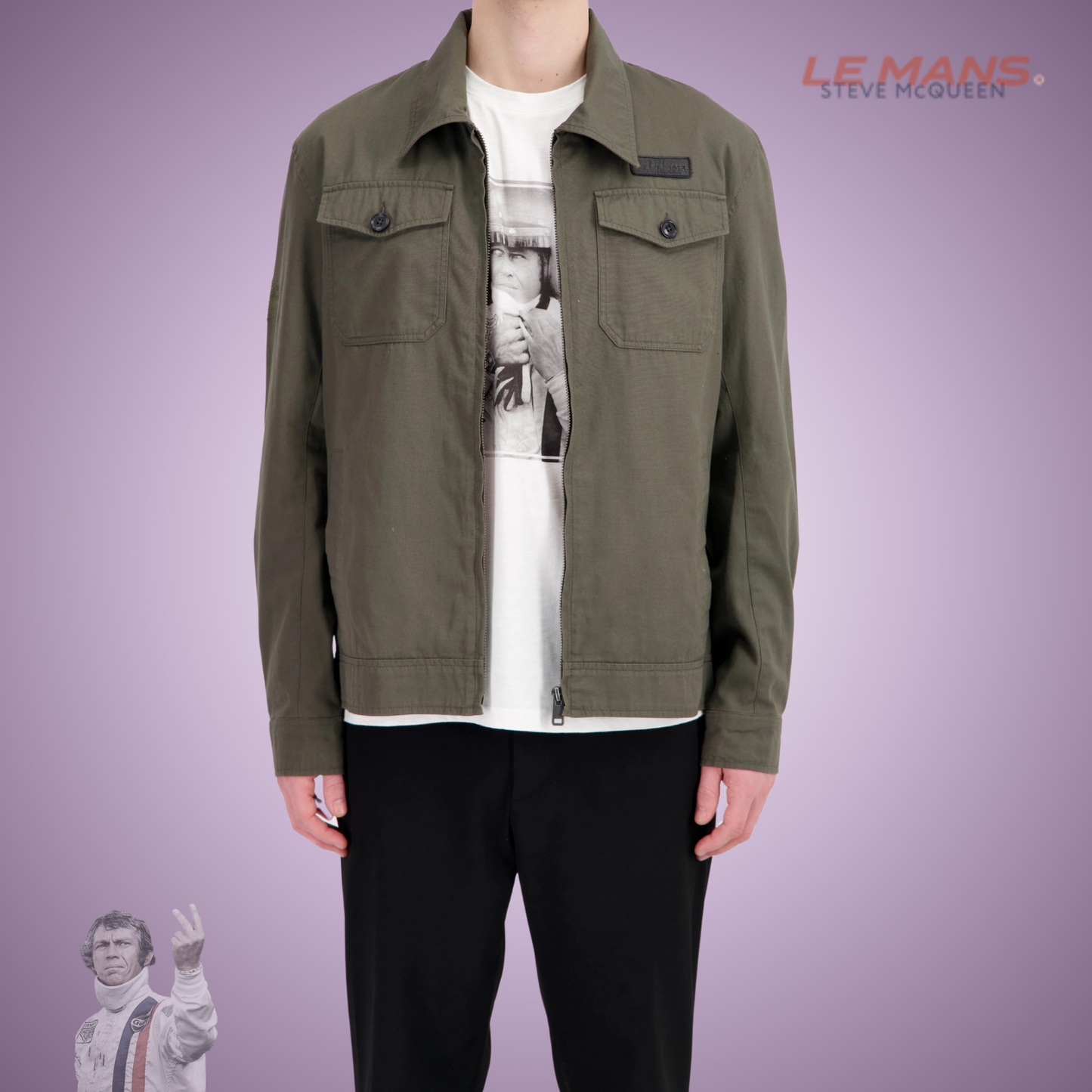 SMQ Veste CANVAS - KAKI - du S au 3XL