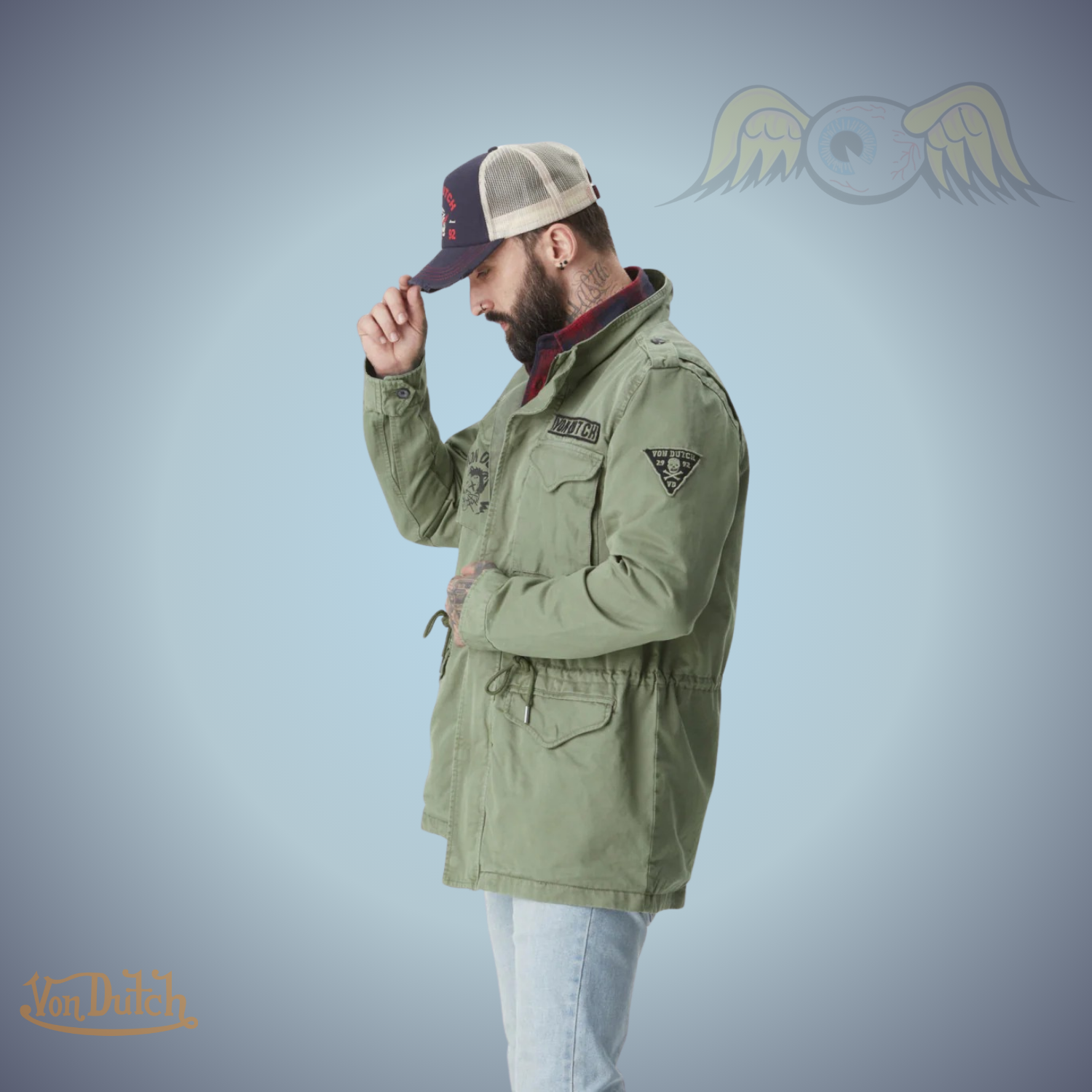 VD Veste Saharienne Militaire M65 - Kaki