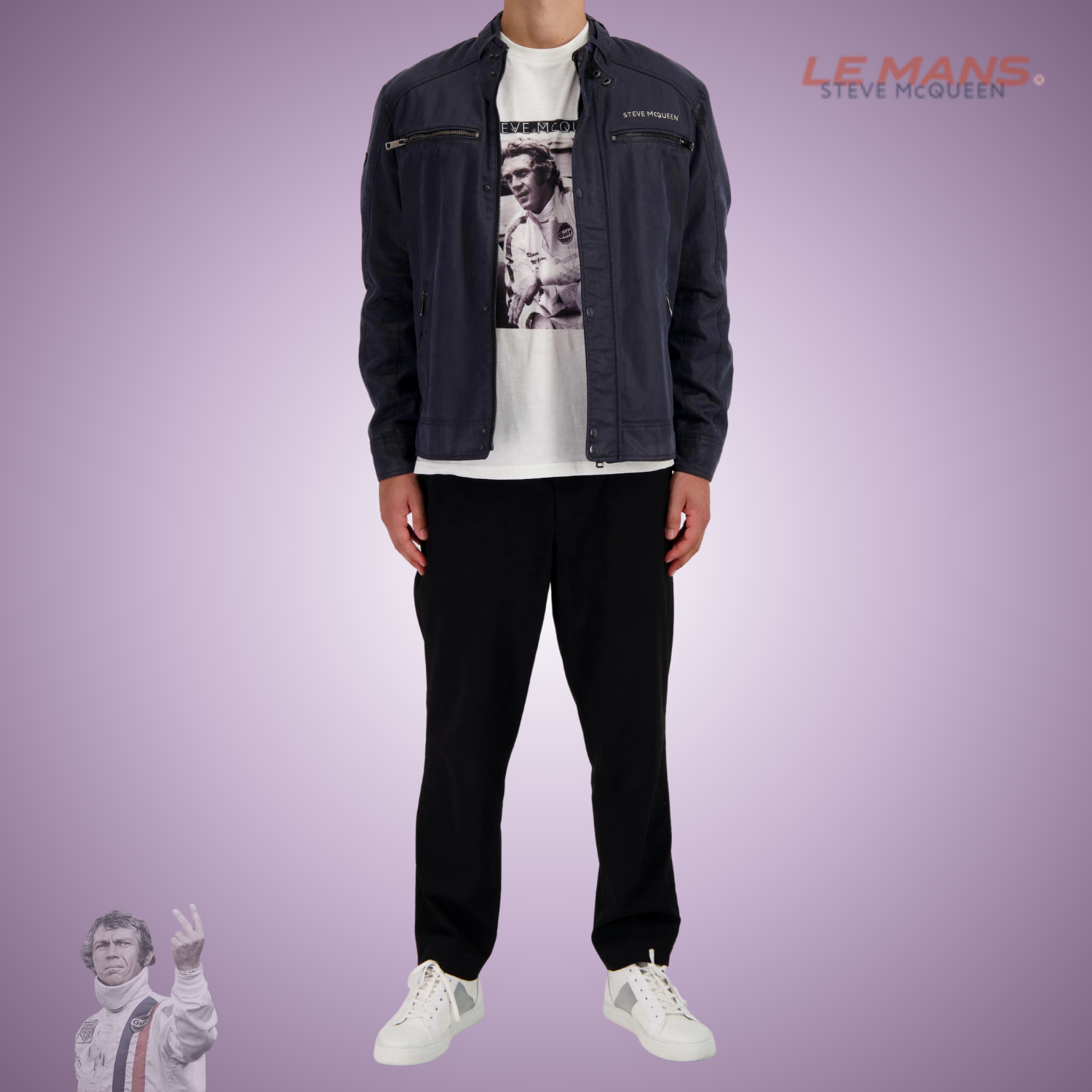 SMQ Veste BIKER Jusqu’au 3XL