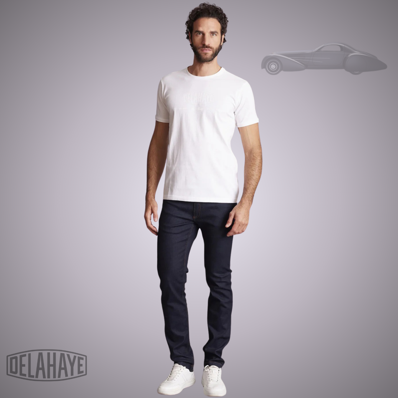 Delahaye Tee Shirt "Lovusantu" - Blanc Jusqu'au 4XL
