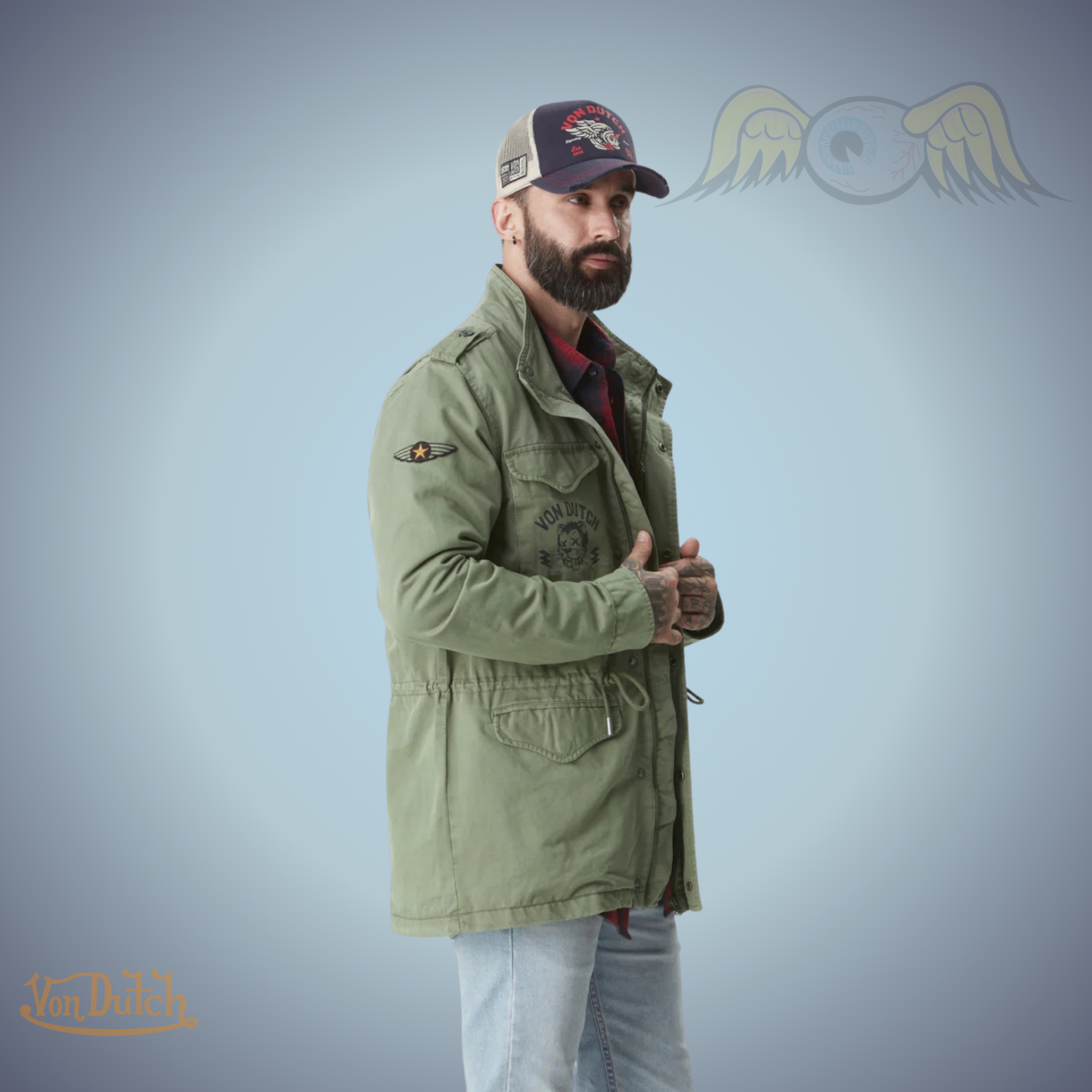 VD Veste Saharienne Militaire M65 - Kaki