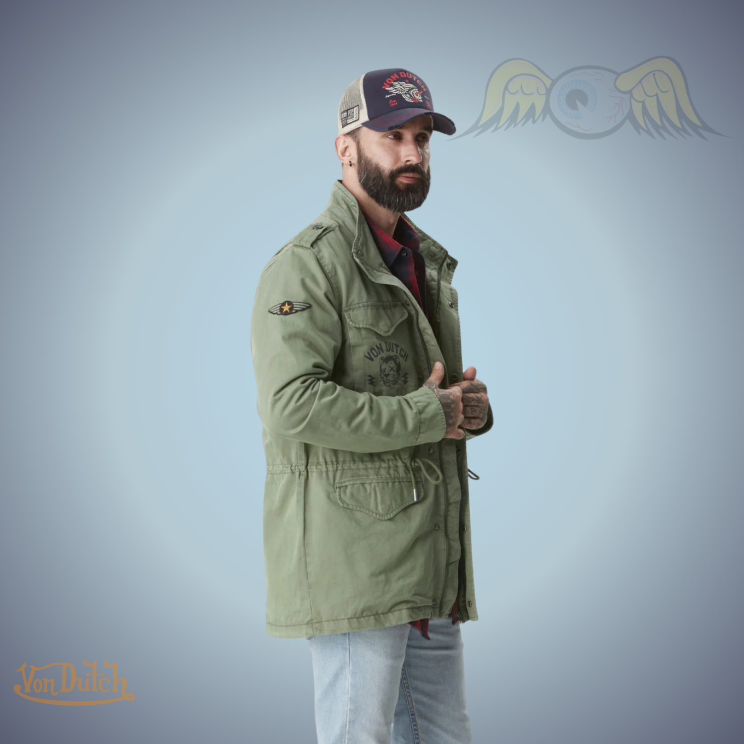 VD Veste Saharienne Militaire M65 - Kaki