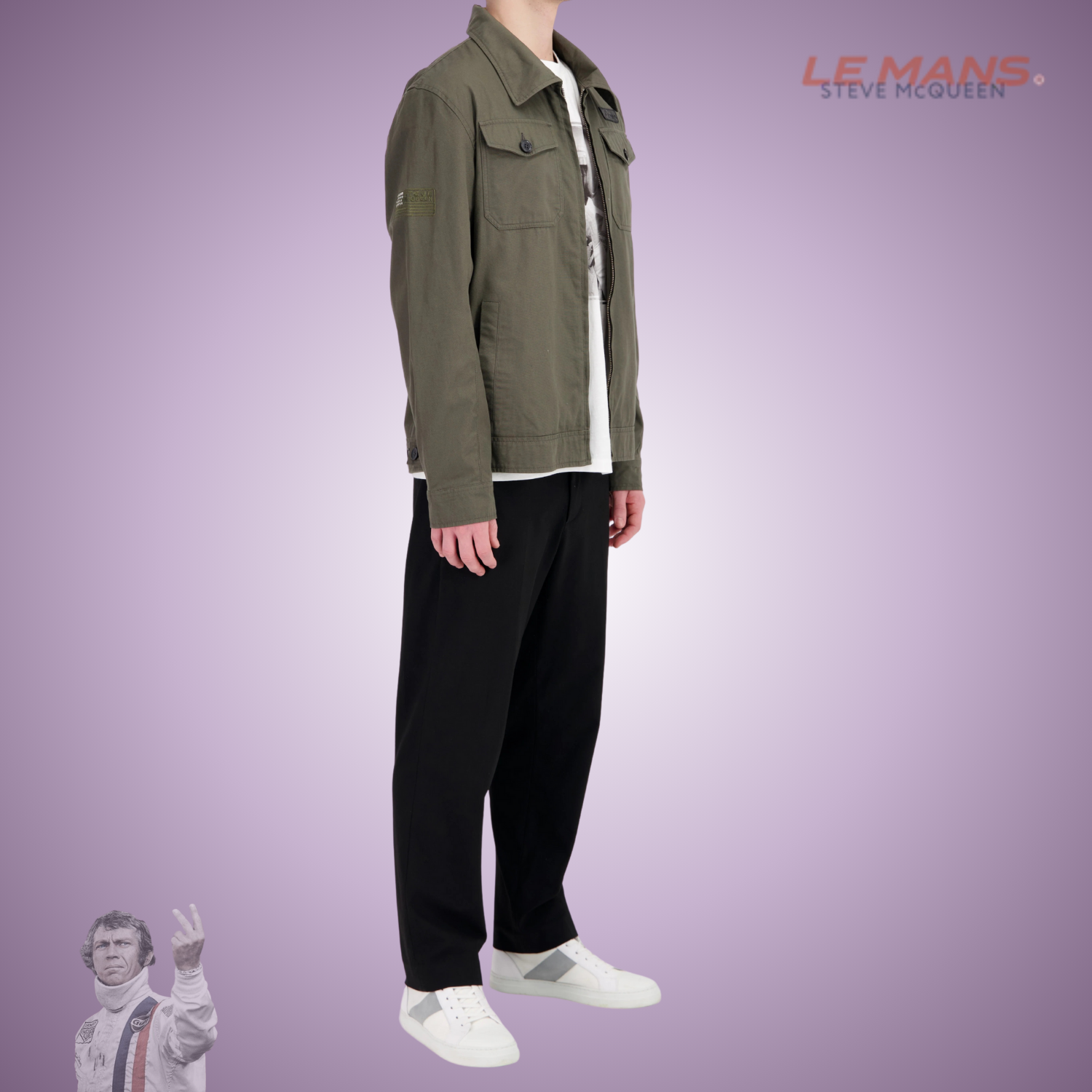 SMQ Veste CANVAS - KAKI - du S au 3XL