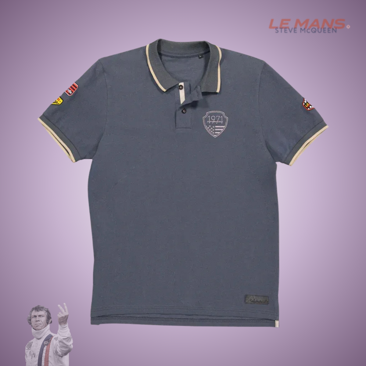 SMQ Polo "Speed" - Jet Black