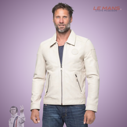 SMQ Cuir ALAN - Ecru - Du M au 3XL