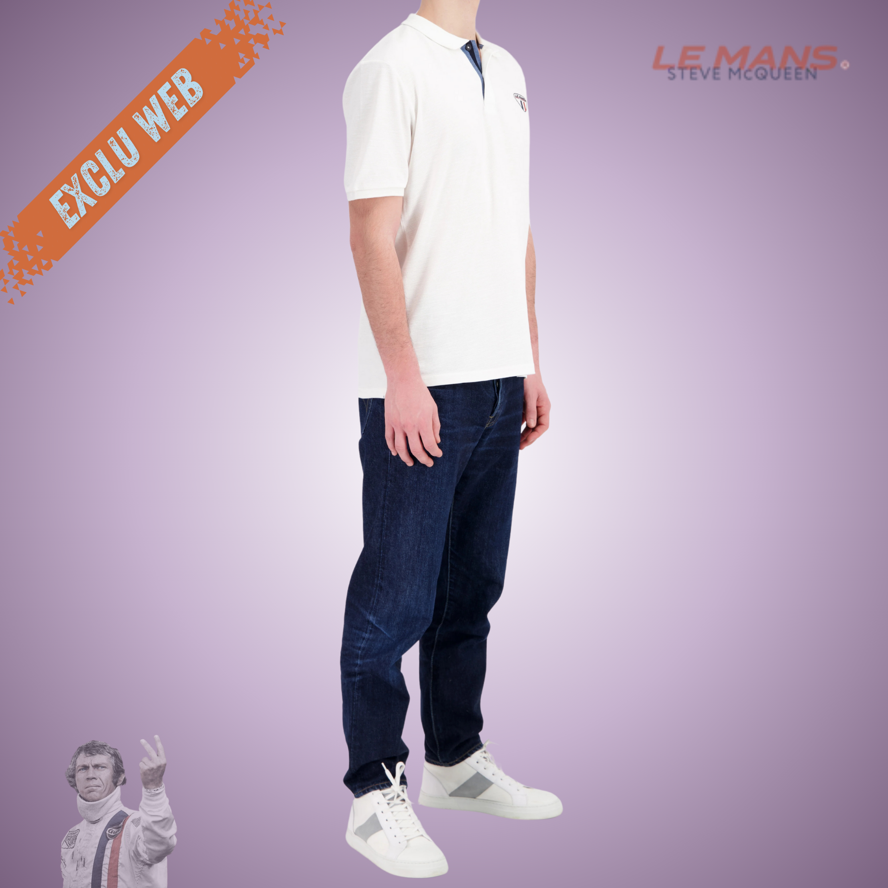 SMQ Polo MC 20 - ECRU - Du S au 3XL