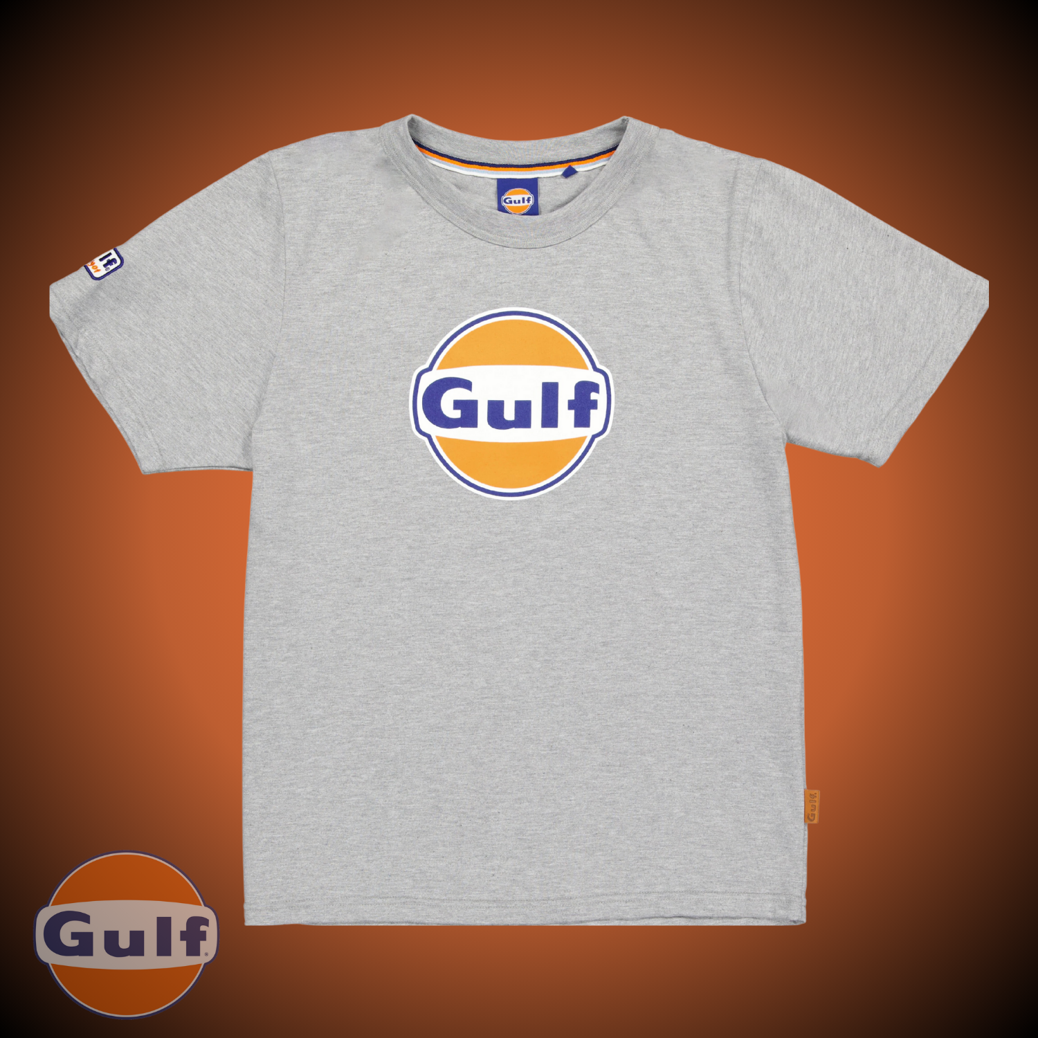 Gulf Tee Shirt LOGO - Gris chiné