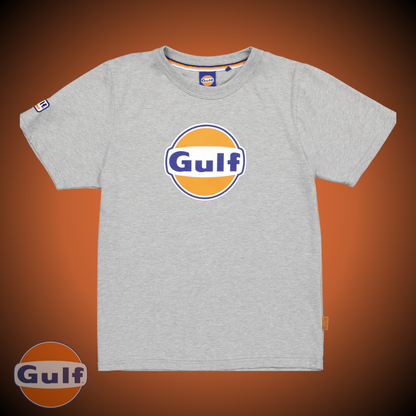 Gulf Tee Shirt LOGO - Gris chiné