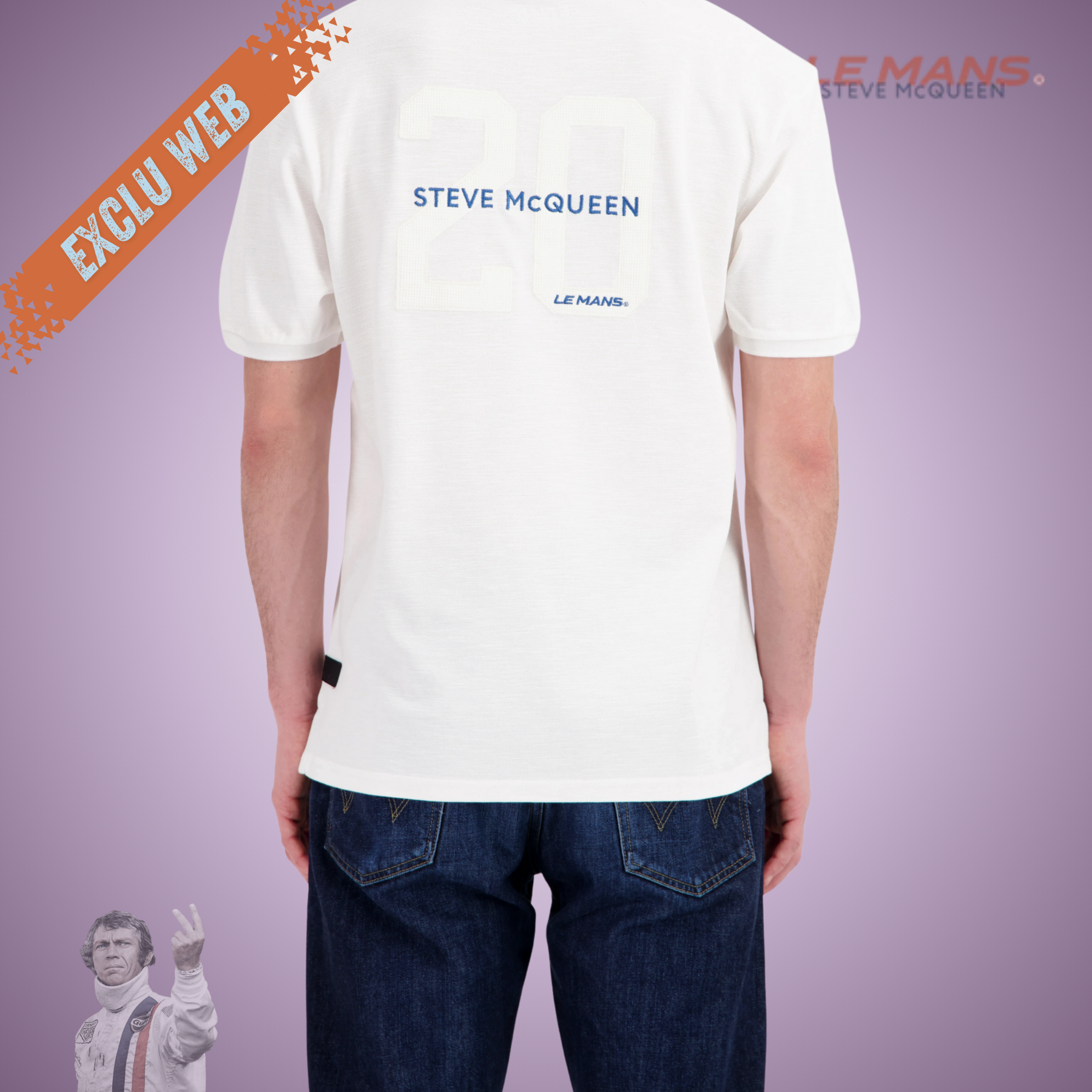 SMQ Polo MC 20 - ECRU - Du S au 3XL
