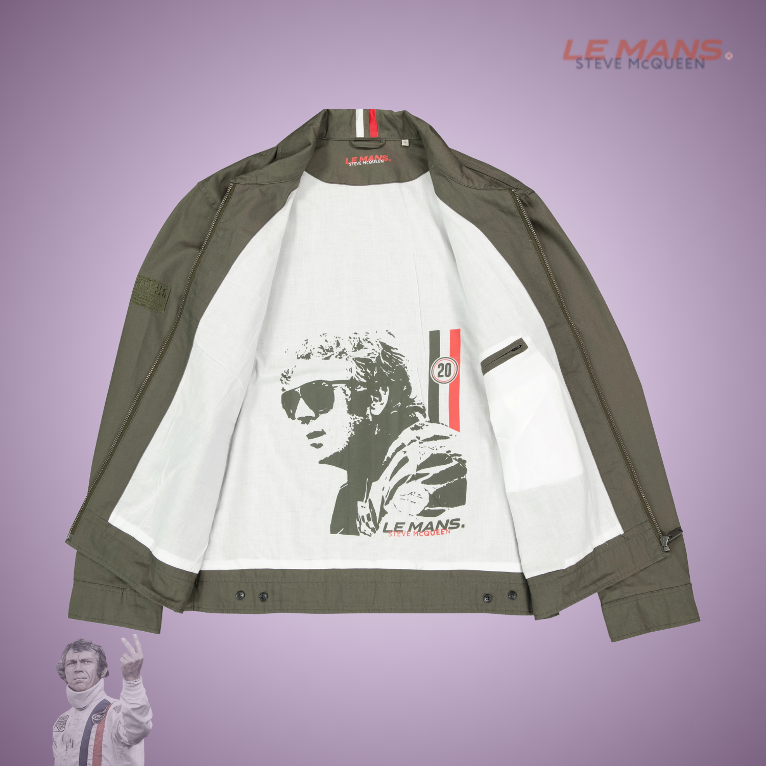 SMQ Veste CANVAS - KAKI - du S au 3XL