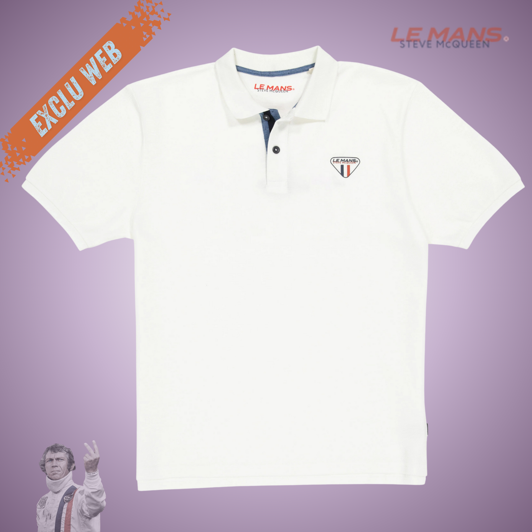 SMQ Polo MC 20 - ECRU - Du S au 3XL