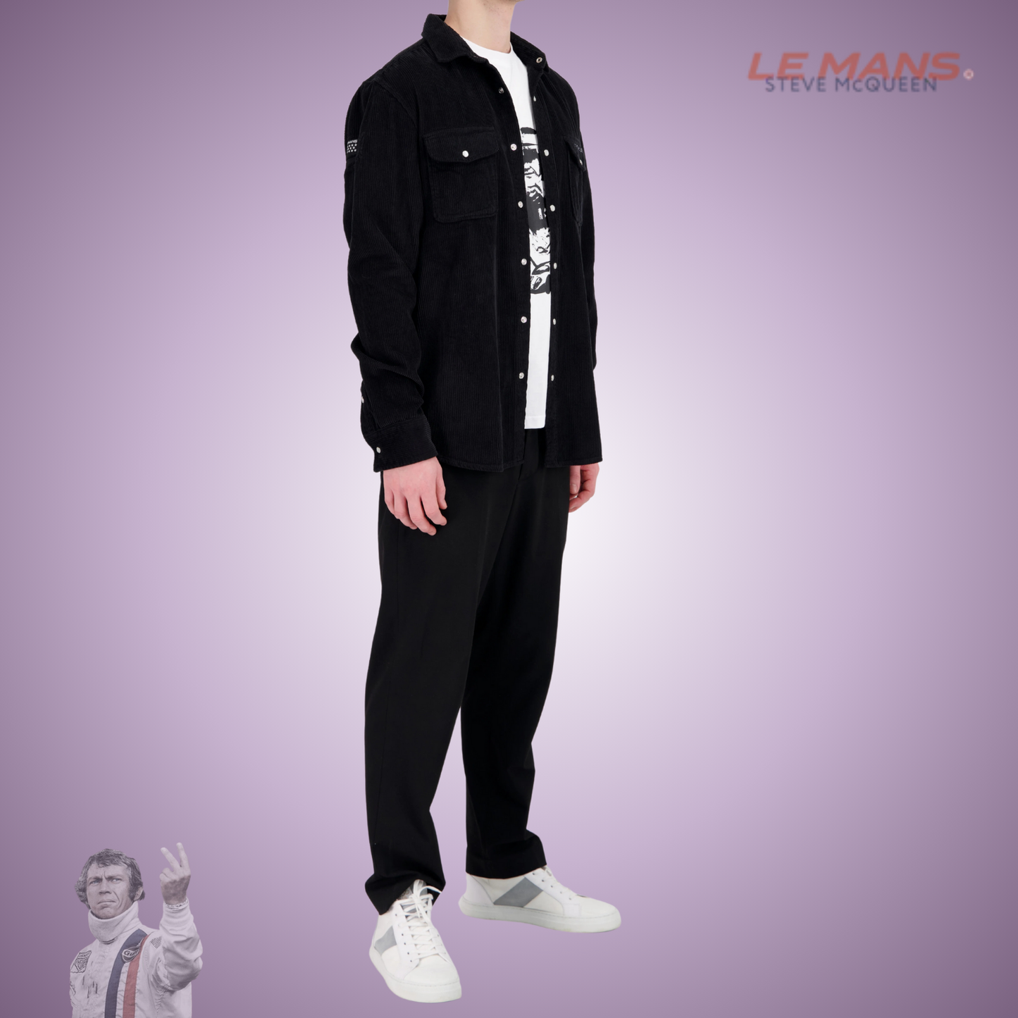 SMQ Chemise CORDUROY - Noir