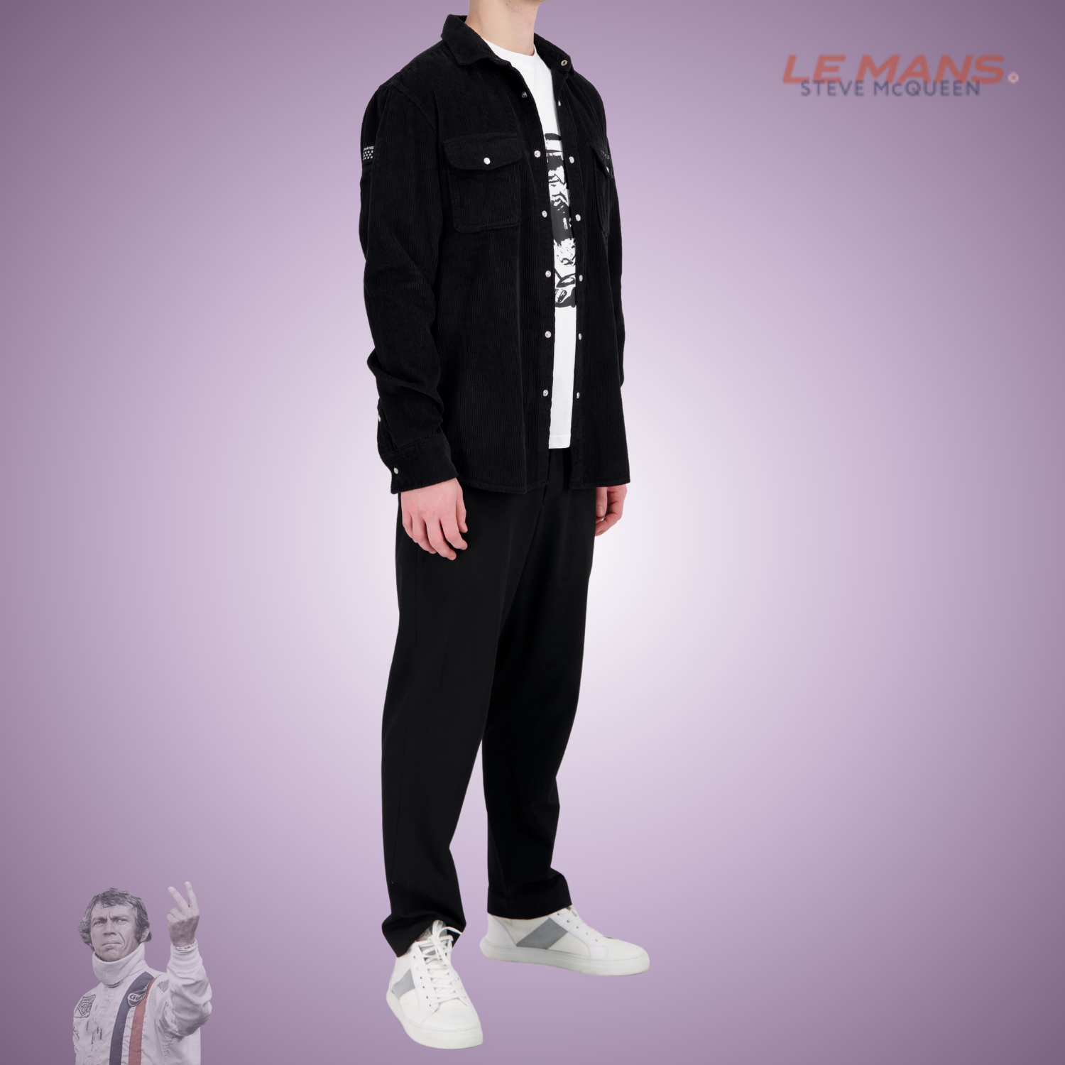 SMQ Chemise CORDUROY - Noir