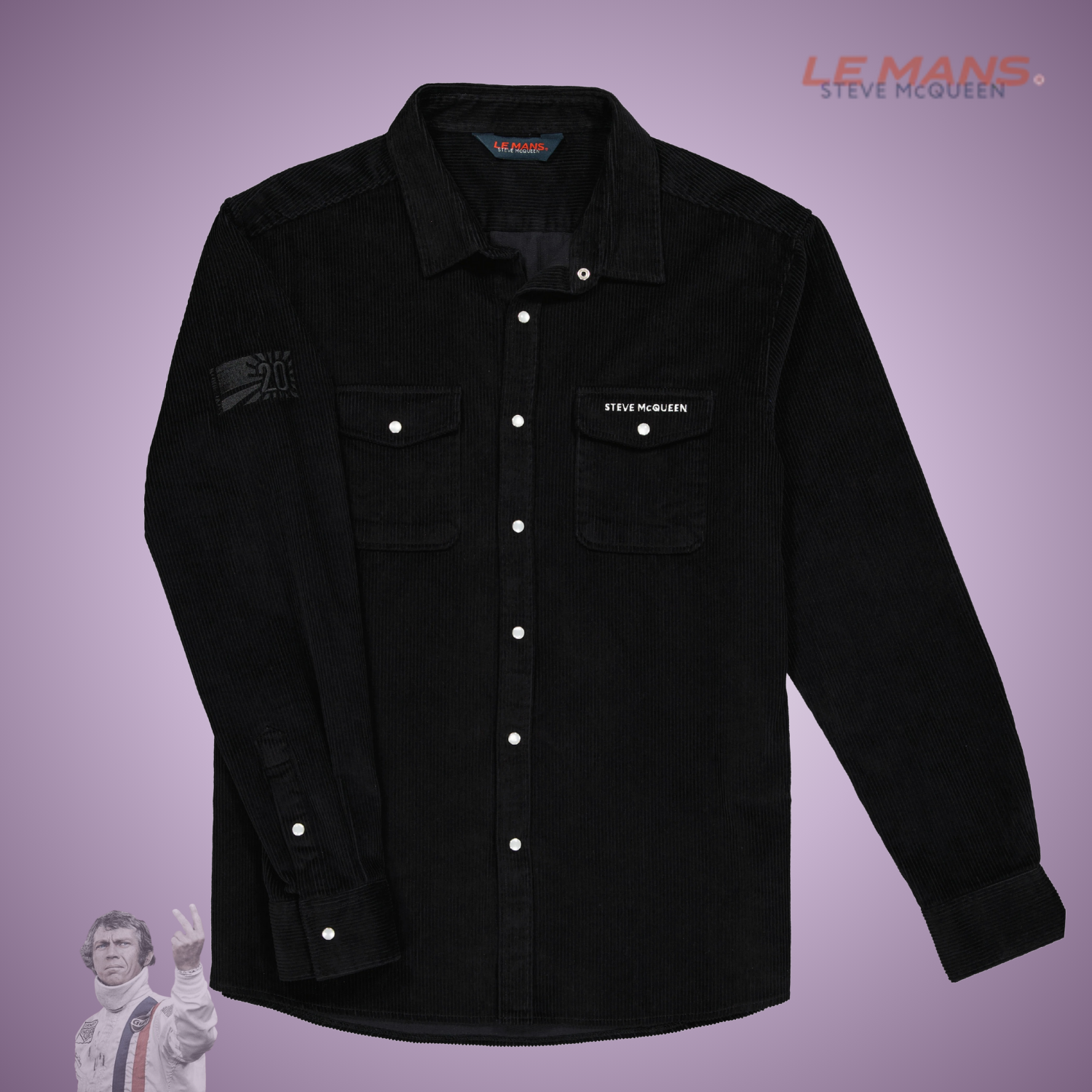 SMQ Chemise CORDUROY - Noir