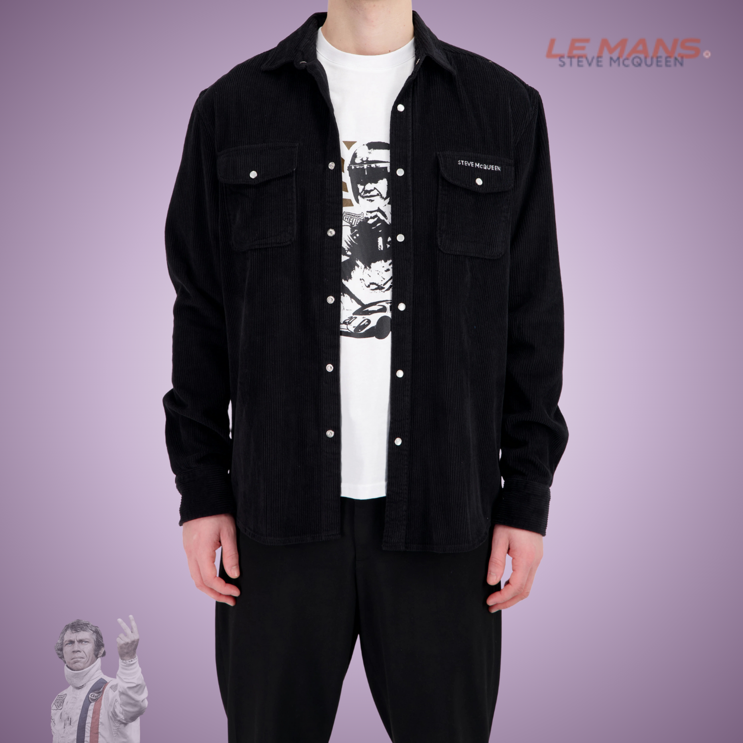 SMQ Chemise CORDUROY - Noir