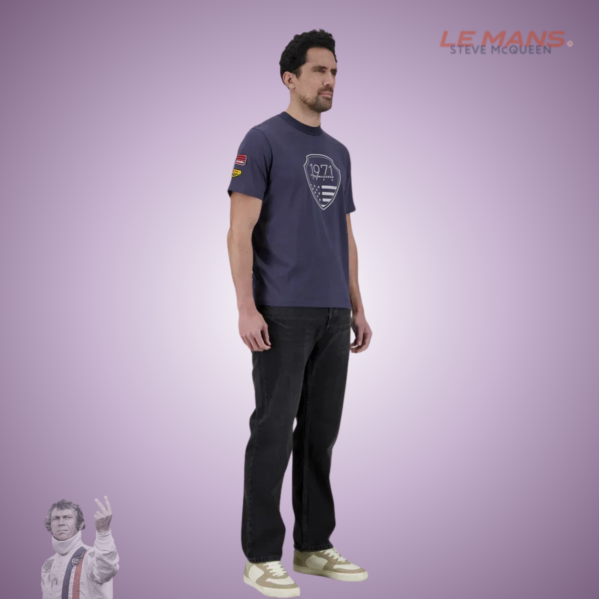 SMQ Tee Shirt "Speed" - Jet Black