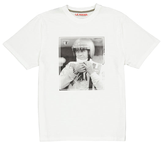 SMQ T-Shirt PORTRAIT - Blanc - Pau Motors Shop