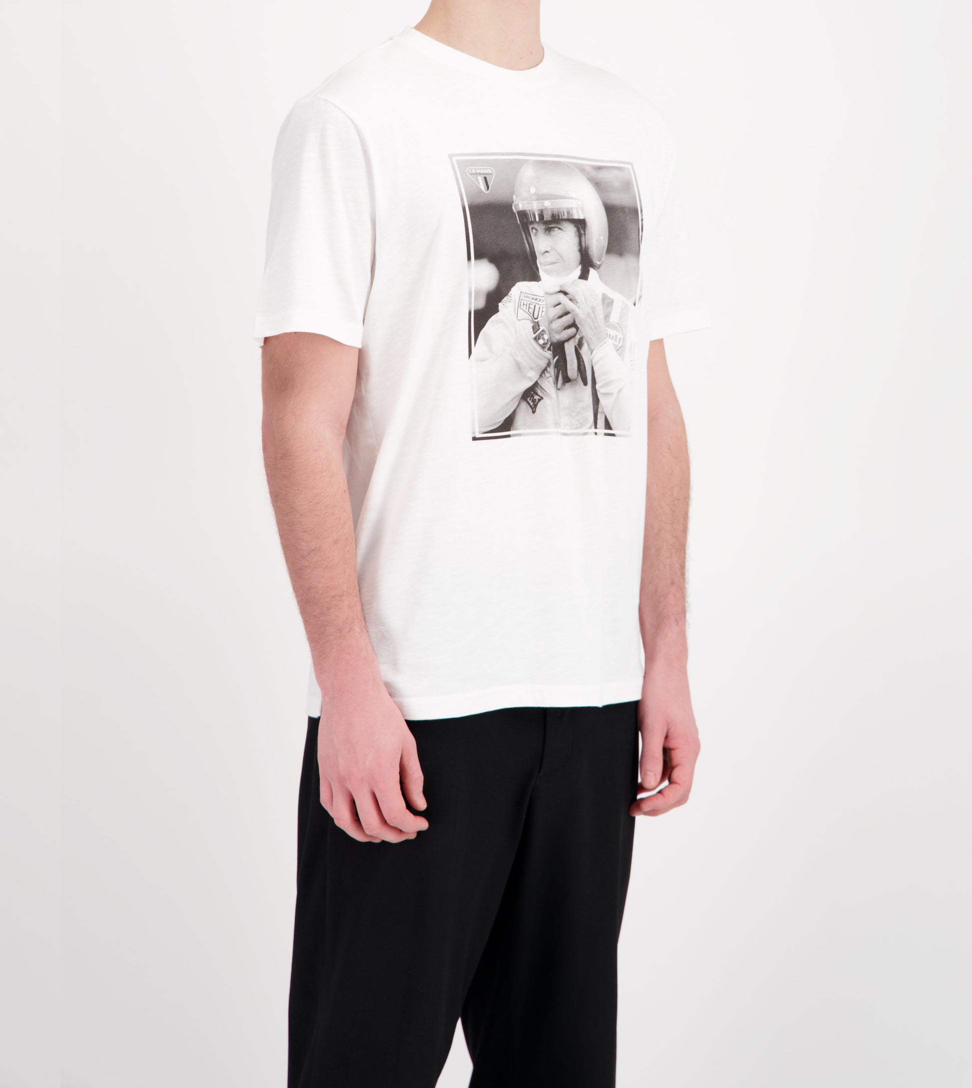 SMQ T-Shirt PORTRAIT - Blanc - Pau Motors Shop