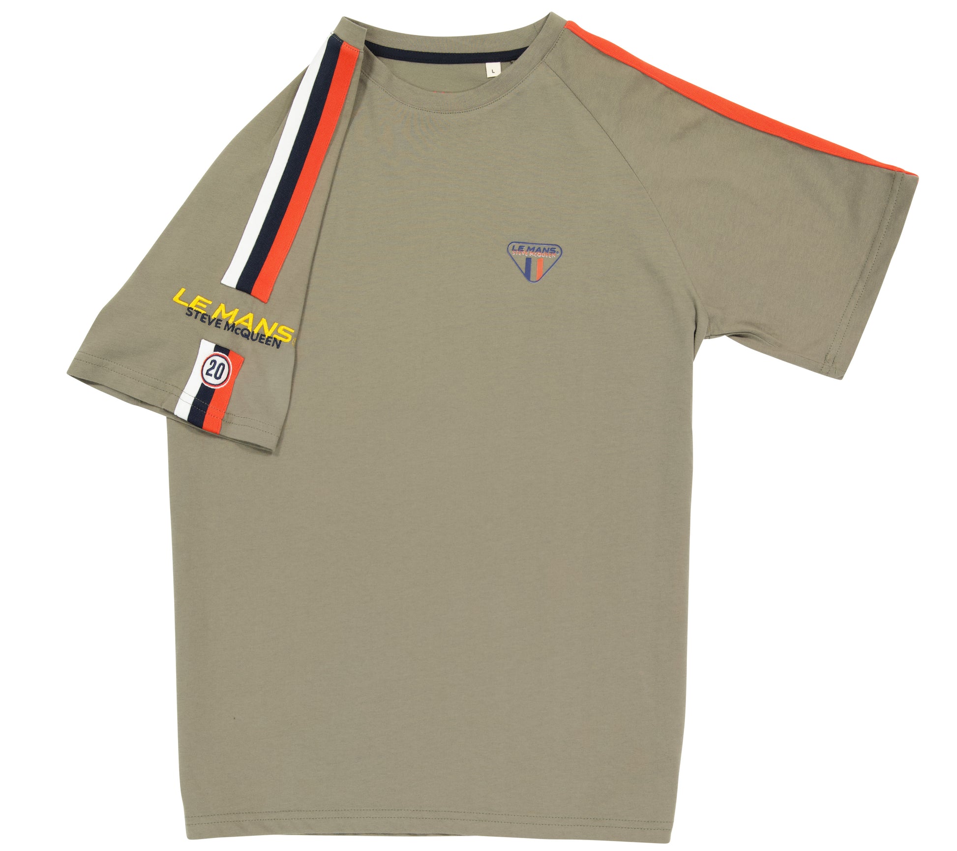 SMQ T-Shirt RACING - Kaki - Pau Motors Shop