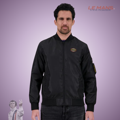 SMQ Bomber "Reverso" - Noir/Argile - Pau Motors Shop