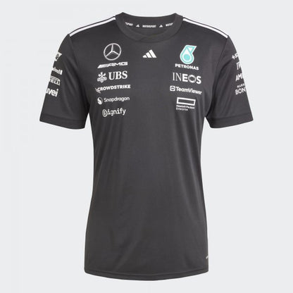 AMG Petronas F1 Tee Shirt Team 2025 - Noir