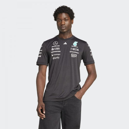 AMG Petronas F1 Tee Shirt Team 2025 - Noir