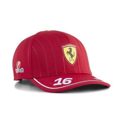 Scuderia Ferrari Casquette Charles Leclerc 2025 - Rouge