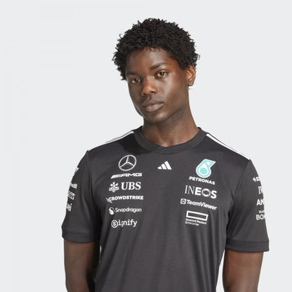AMG Petronas F1 Tee Shirt Team 2025 - Noir